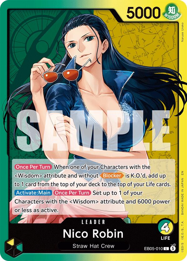 Nico Robin EB05-010 card from Extra Booster: One Piece Heroines Edition Vol. 2