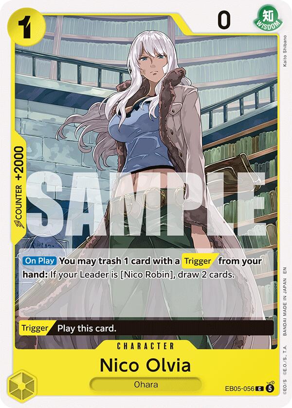 Nico Olvia EB05-056 card from Extra Booster: One Piece Heroines Edition Vol. 2