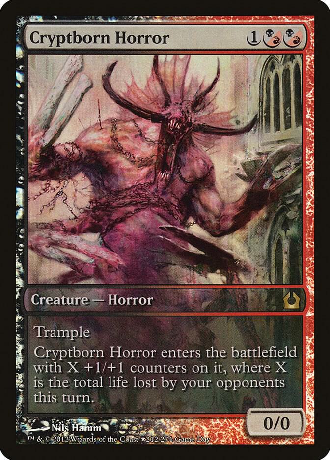 Cryptborn Horror 212 card from Game Day & Store Championship Promos