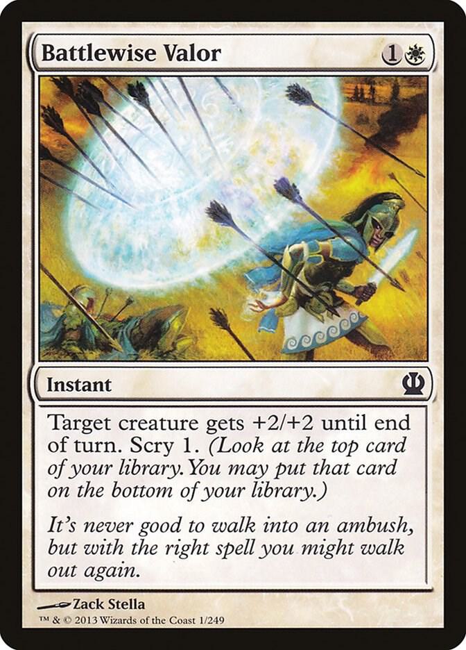 Battlewise Valor 1 card from Theros