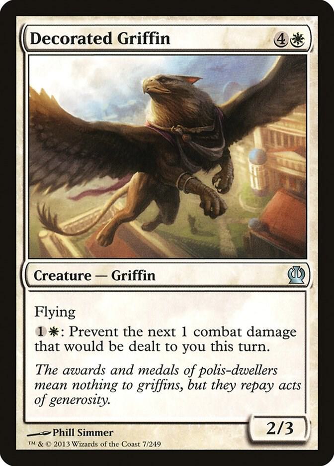 Decorated Griffin 7 card from Theros