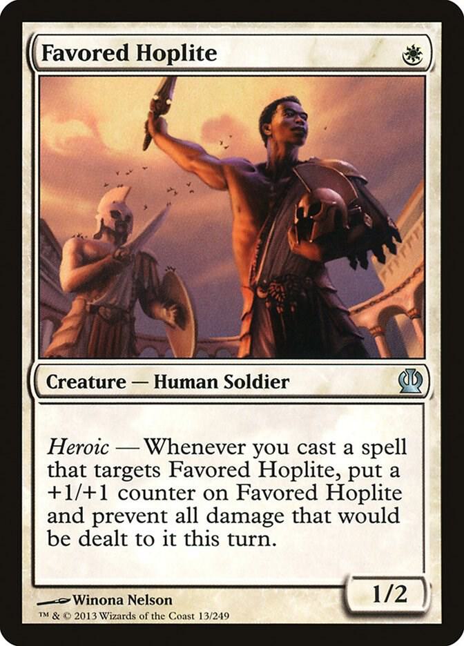 Favored Hoplite 13 card from Theros