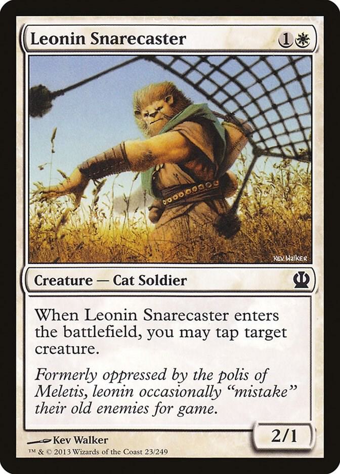 Leonin Snarecaster 23 card from Theros