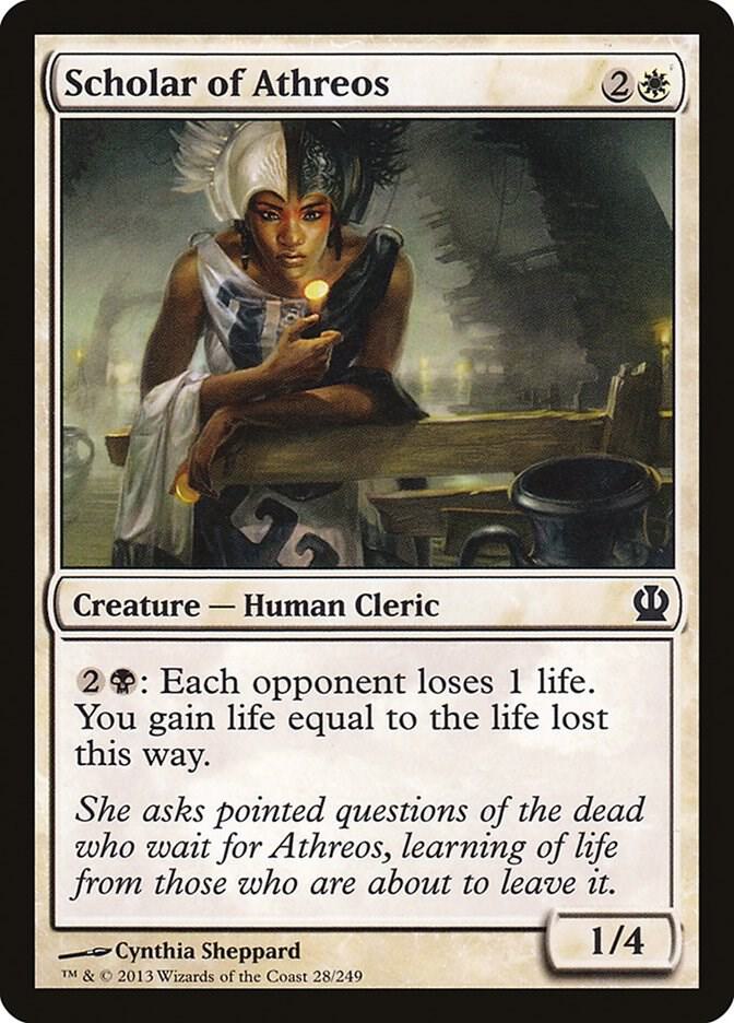 Scholar of Athreos 28 card from Theros