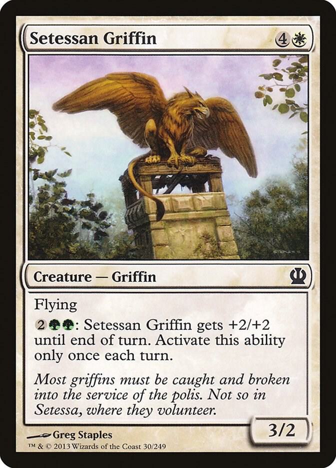 Setessan Griffin 30 card from Theros