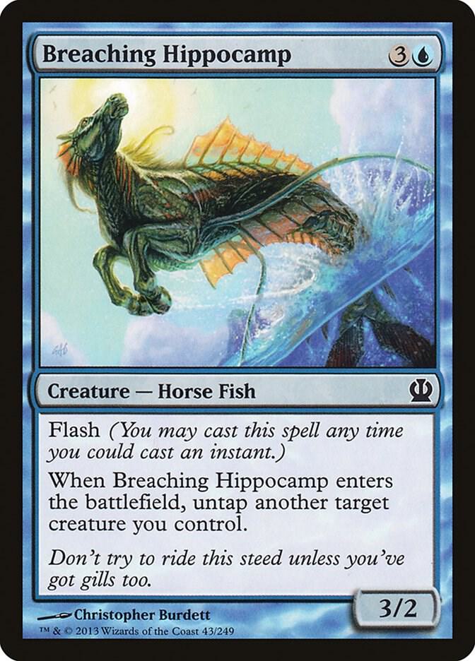 Breaching Hippocamp 43 card from Theros