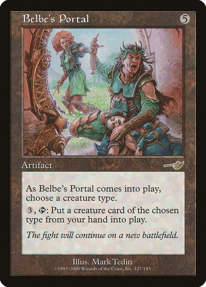 Belbe's Portal 127 card from Nemesis