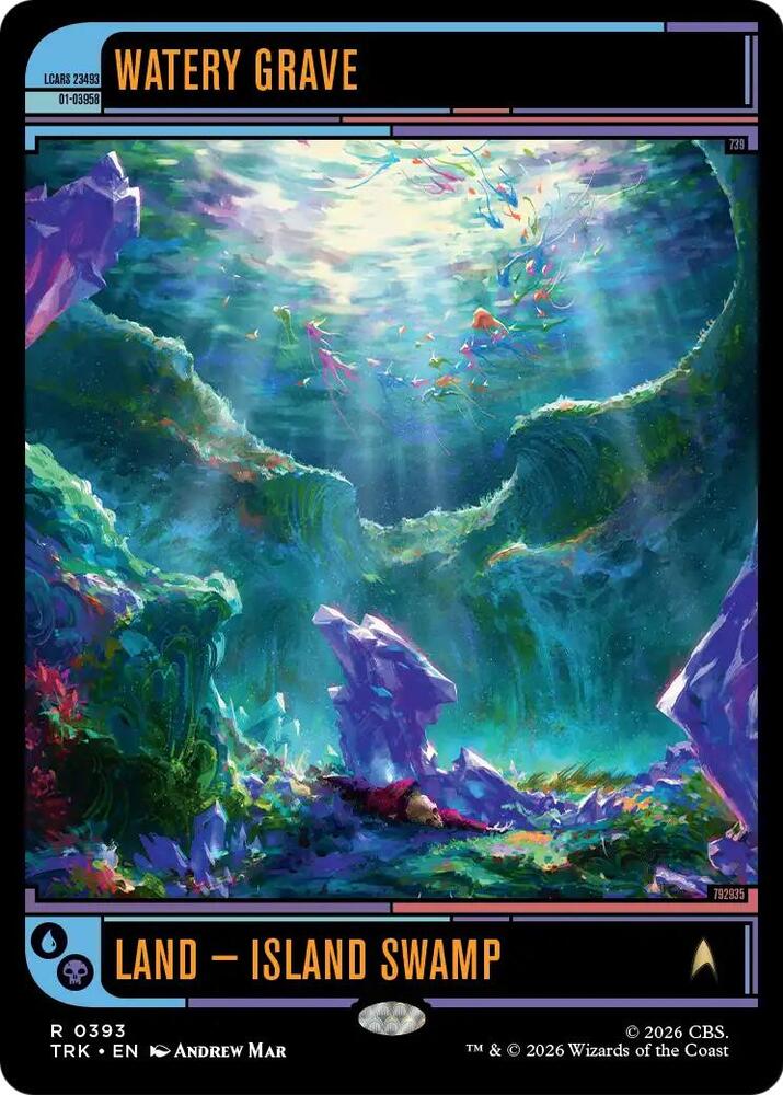 Watery Grave 393 card from Star Trek