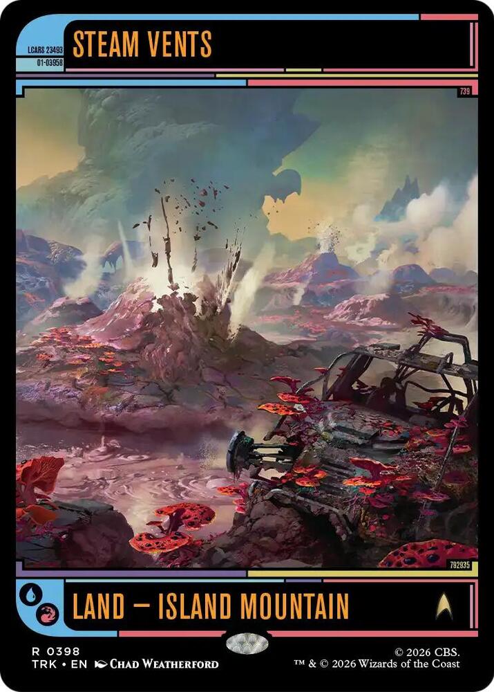 Steam Vents 398 card from Star Trek