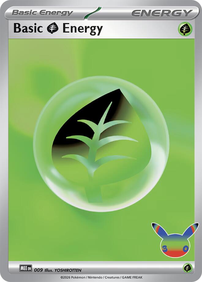 Basic Grass Energy (30th Celebration) 009 card from MEE: Mega Evolution Energies