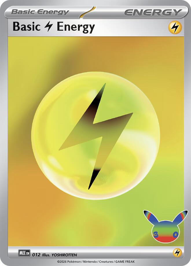 Basic Lightning Energy (30th Celebration) 012 card from MEE: Mega Evolution Energies