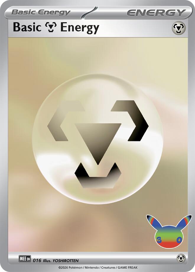 Basic Metal Energy (30th Celebration) 016 card from MEE: Mega Evolution Energies