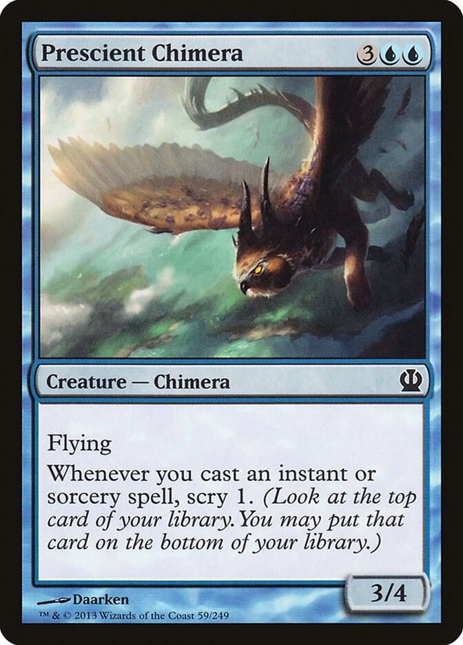 Prescient Chimera 59 card from Theros