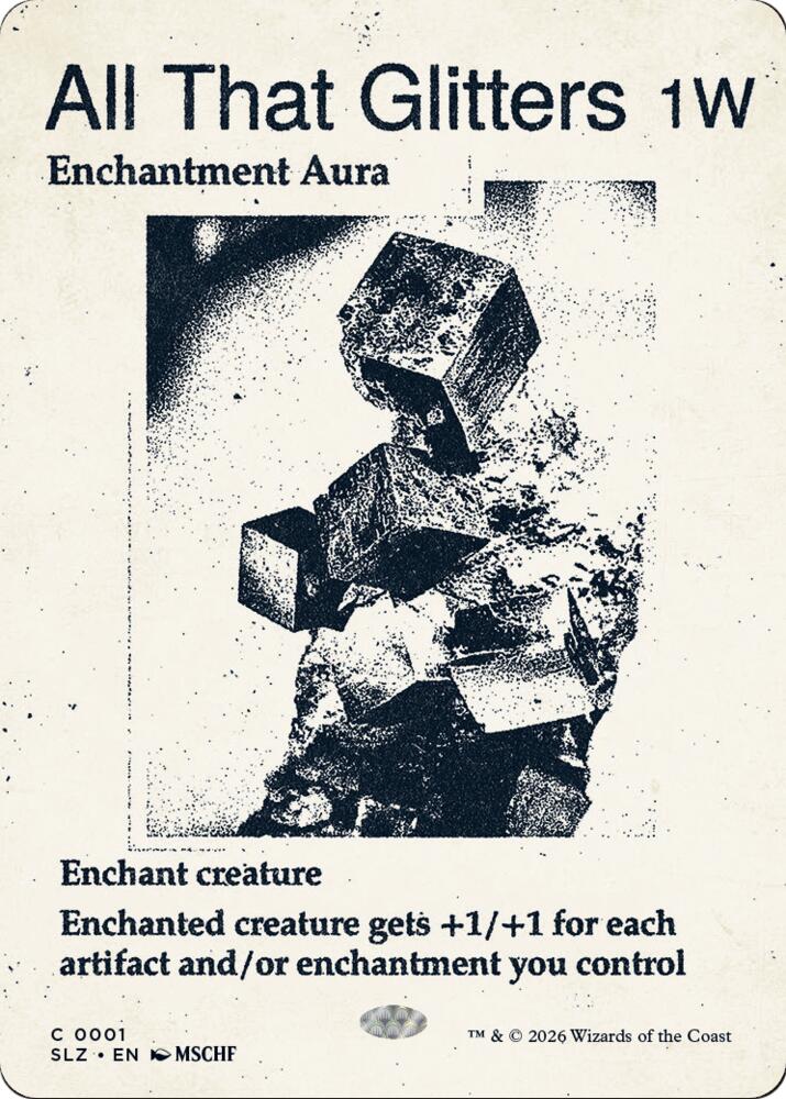 All That Glitters 1 card from Secret Lair x MSCHF: The Zeta Set