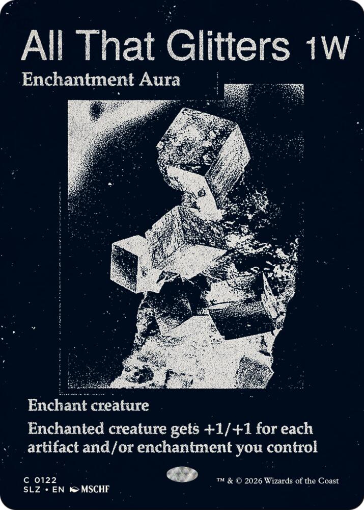 All That Glitters 122 card from Secret Lair x MSCHF: The Zeta Set
