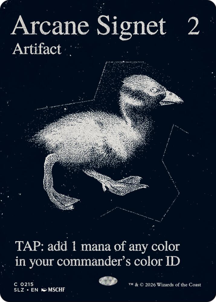 Arcane Signet 215 card from Secret Lair x MSCHF: The Zeta Set