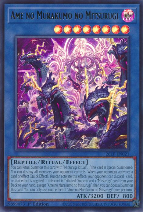 Ame no Murakumo no Mitsurugi 26LP-EN021 card from Limited Pack World Championship 2026