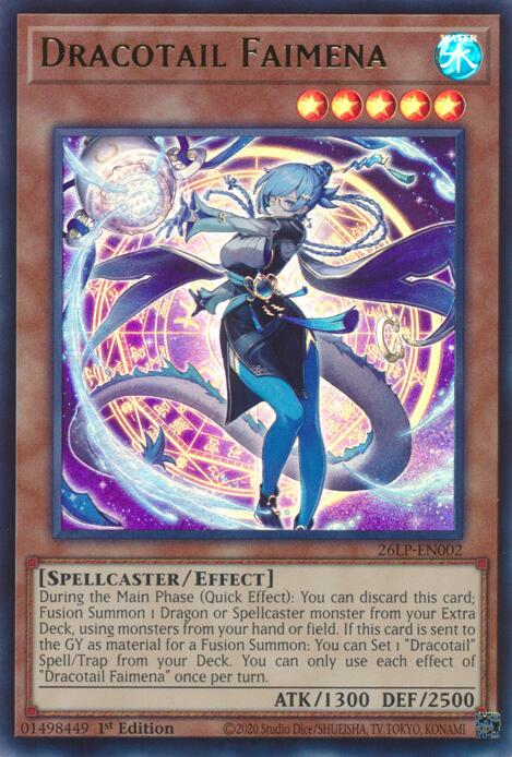 Dracotail Faimena 26LP-EN002 card from Limited Pack World Championship 2026