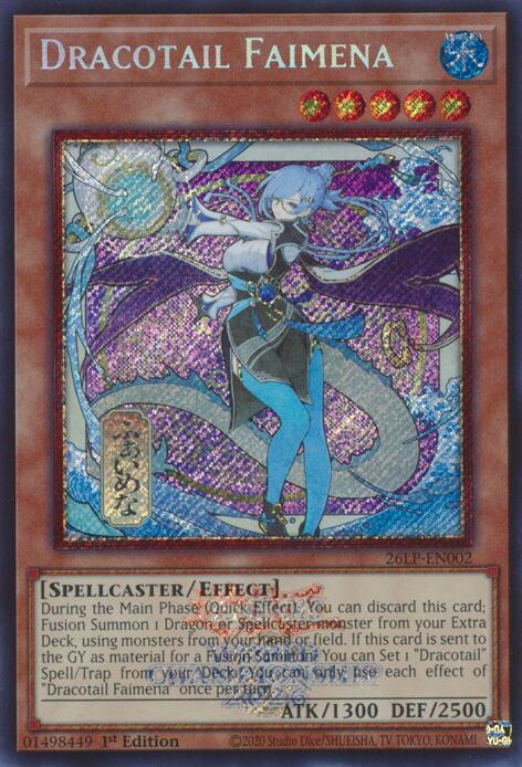 Dracotail Faimena (Emblazoned Alternate Art) 26LP-EN002 card from Limited Pack World Championship 2026