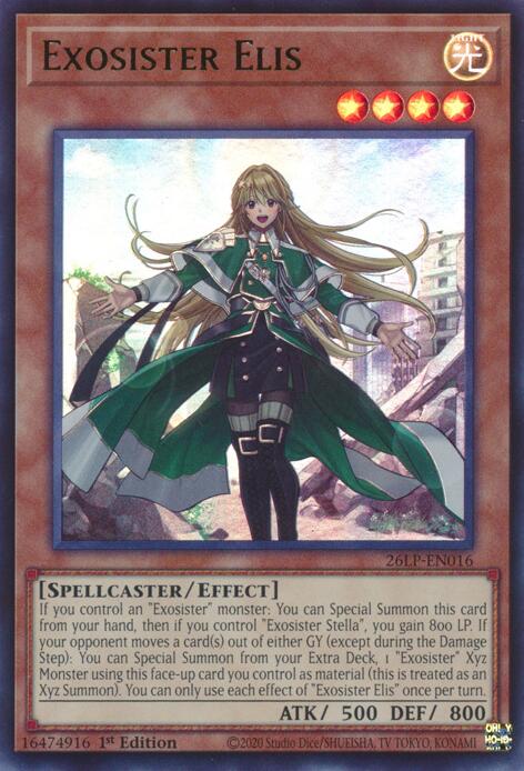 Exosister Elis 26LP-EN016 card from Limited Pack World Championship 2026