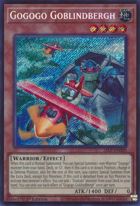 Gogogo Goblindbergh (Secret Rare) 26LP-EN020 card from Limited Pack World Championship 2026