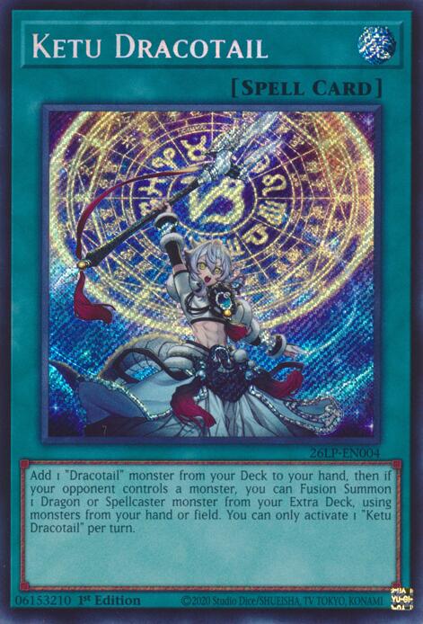 Ketu Dracotail (Secret Rare) 26LP-EN004 card from Limited Pack World Championship 2026