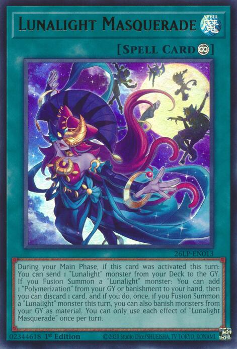 Lunalight Masquerade 26LP-EN013 card from Limited Pack World Championship 2026