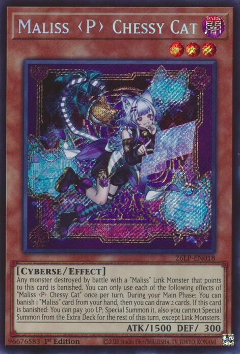 Maliss P Chessy Cat (Secret Rare) 26LP-EN018 card from Limited Pack World Championship 2026