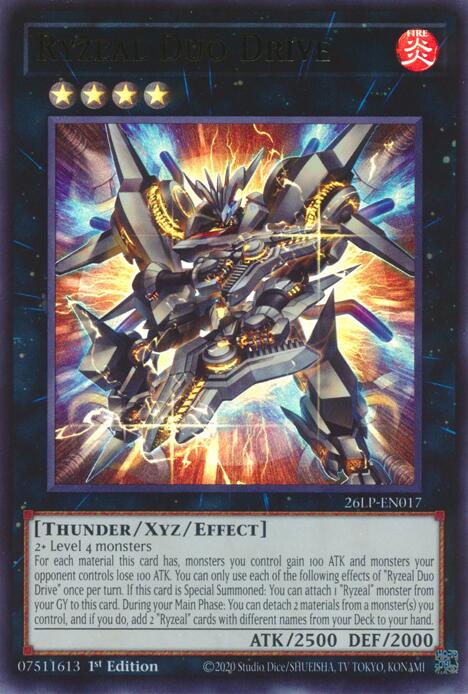 Ryzeal Duo Drive 26LP-EN017 card from Limited Pack World Championship 2026