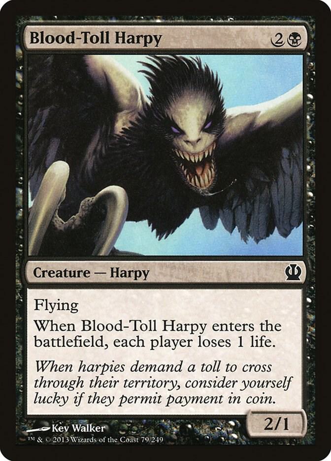 Blood-Toll Harpy 79 card from Theros