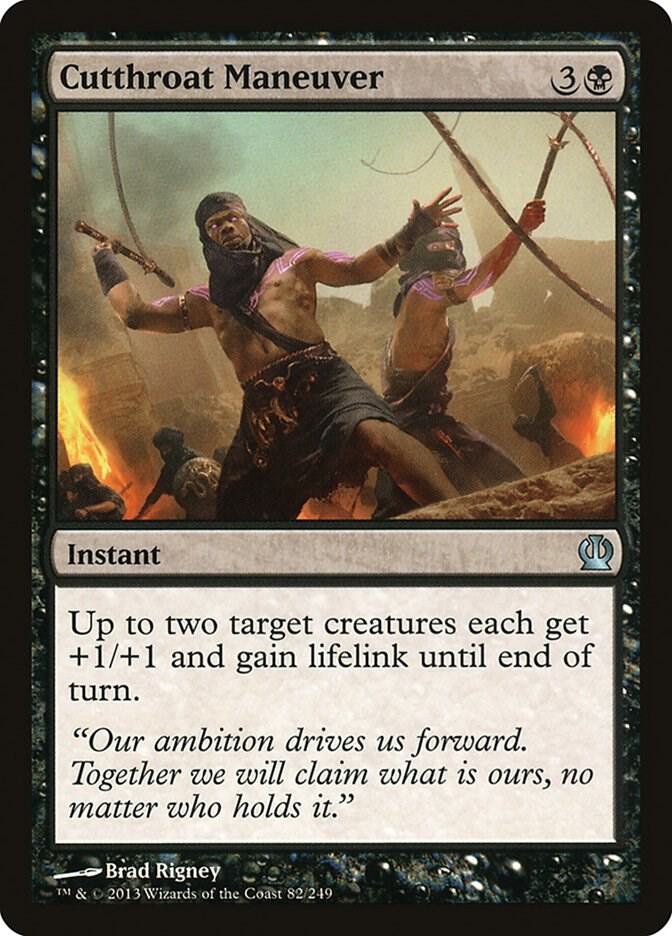 Cutthroat Maneuver 82 card from Theros