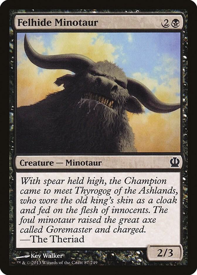 Felhide Minotaur 87 card from Theros