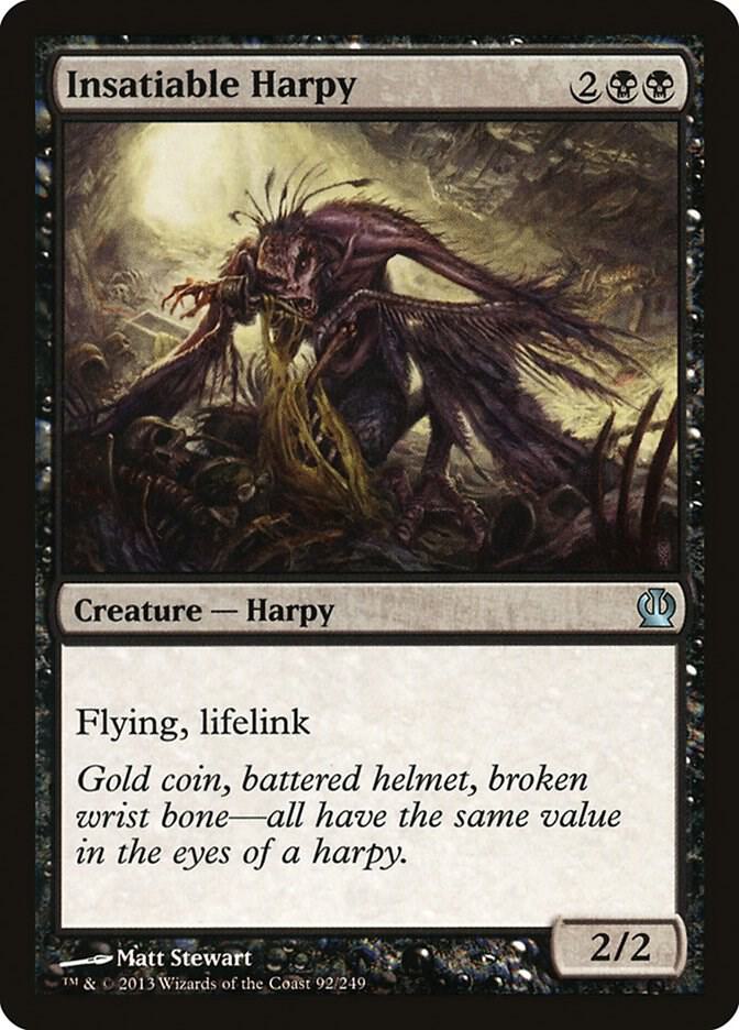 Insatiable Harpy 92 card from Theros