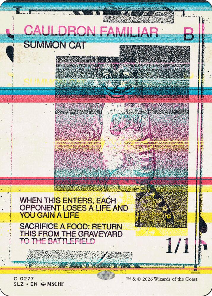 Cauldron Familiar 277 card from Secret Lair x MSCHF: The Zeta Set