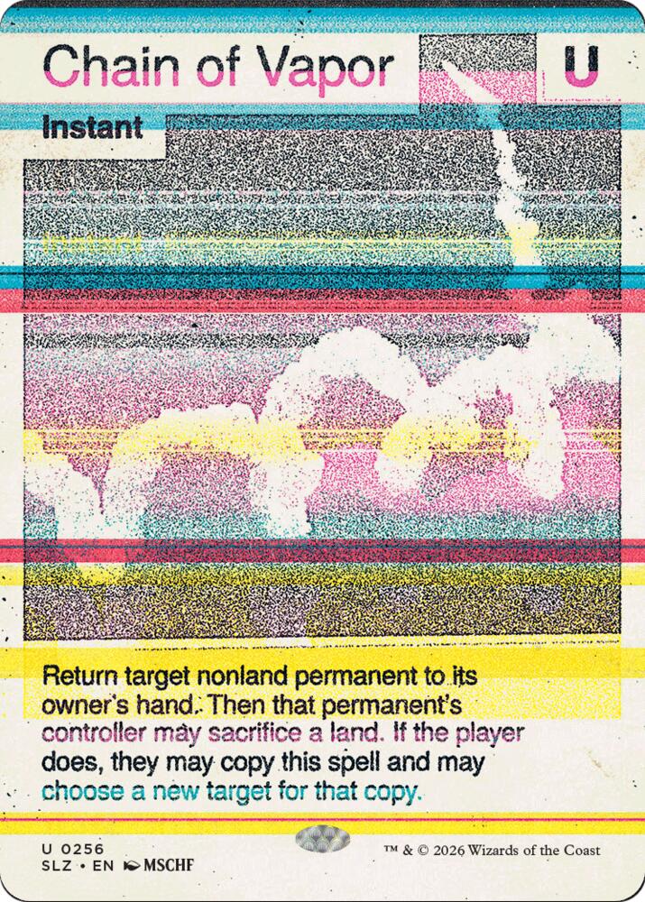 Chain of Vapor 256 card from Secret Lair x MSCHF: The Zeta Set