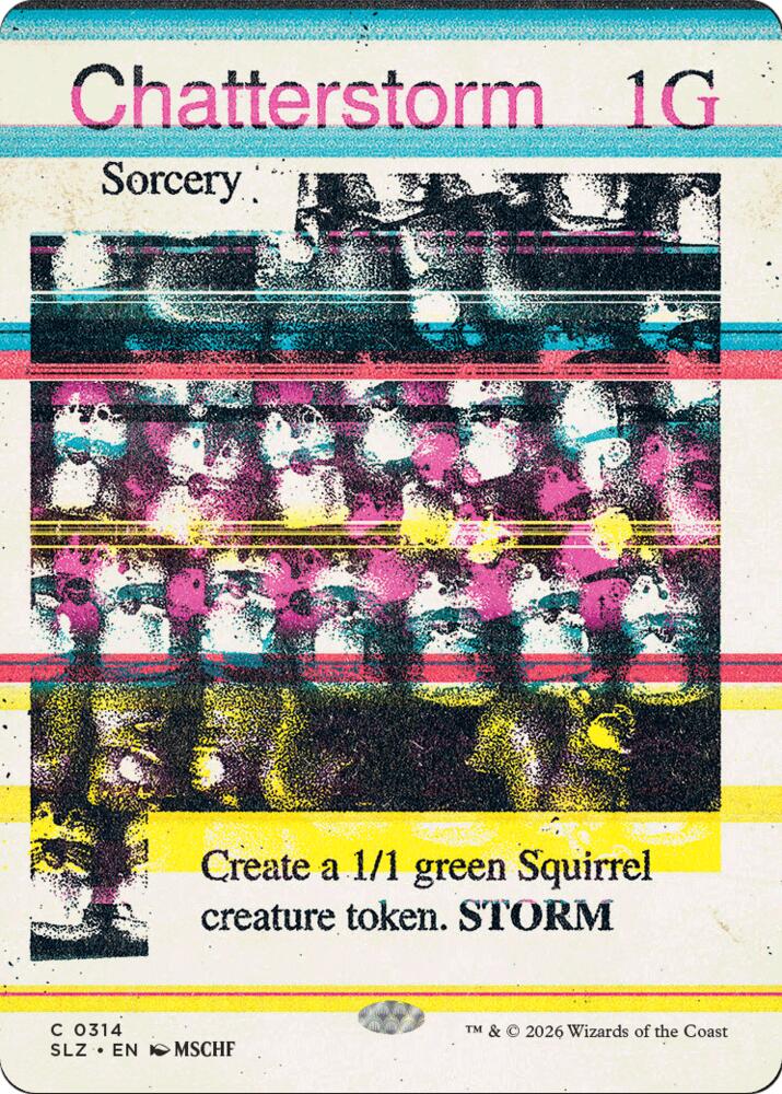 Chatterstorm 314 card from Secret Lair x MSCHF: The Zeta Set