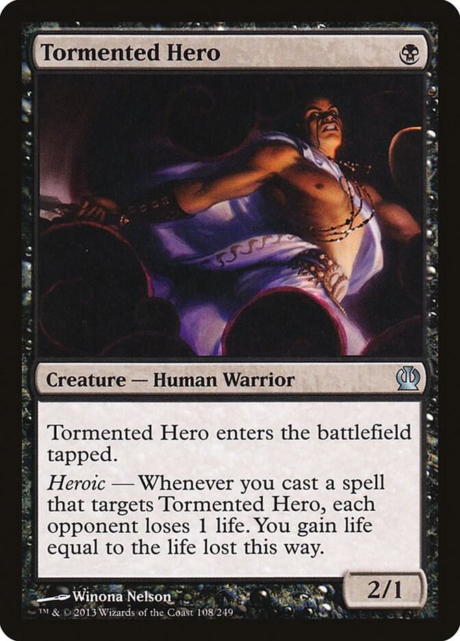 Tormented Hero 108 card from Theros