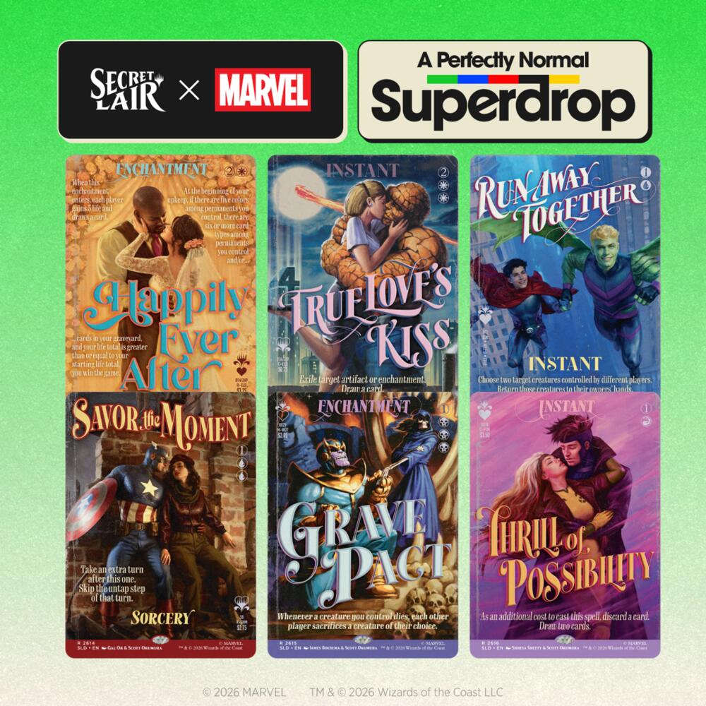 Secret Lair Drop: Secret Lair x Marvel: True Believers in Love - Non-Foil Edition sealed product from Secret Lair Drop Series