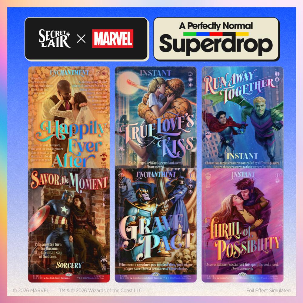 Secret Lair Drop: Secret Lair x Marvel: True Believers in Love - Traditional Foil Edition card from Secret Lair Drop Series