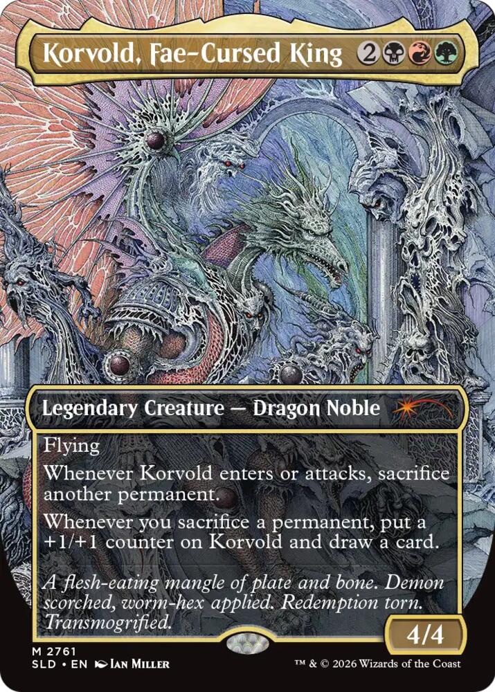 Korvold, Fae-Cursed King 2761 card from Secret Lair Drop Series