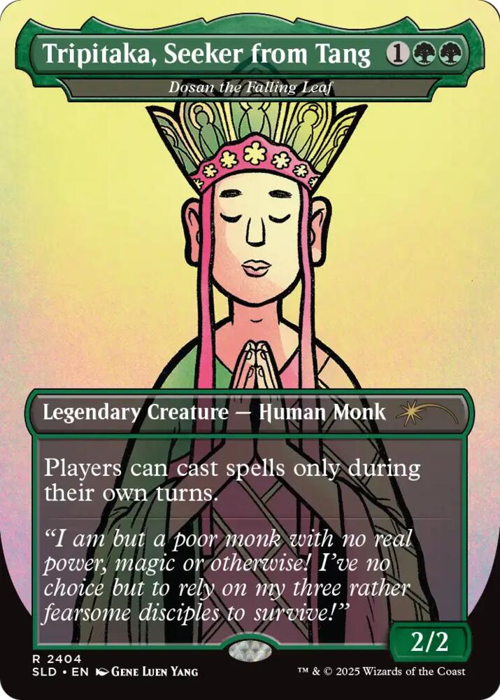 Tripitaka, Seeker from Tang - Dosan the Falling Leaf 2404 card from Secret Lair Drop Series