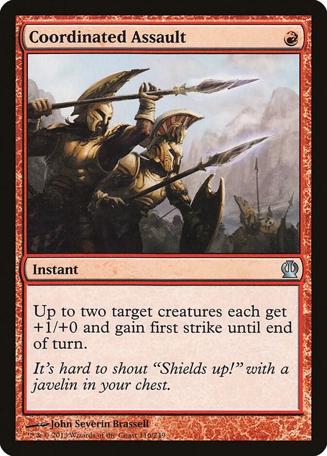 Coordinated Assault 116 card from Theros