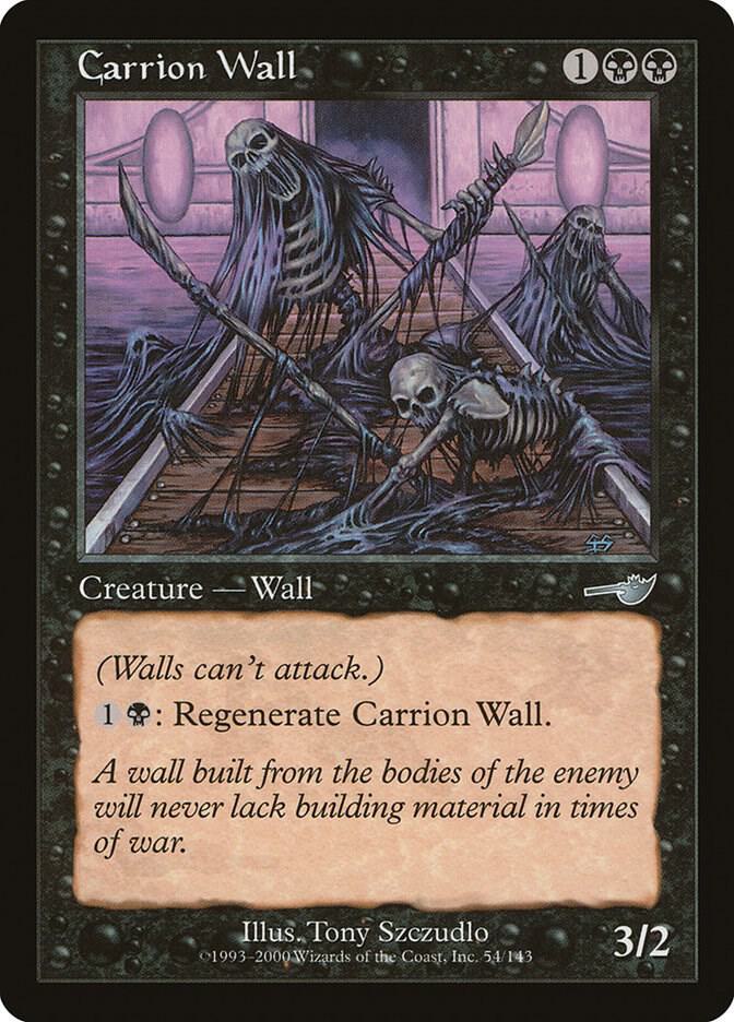 Carrion Wall 54 card from Nemesis