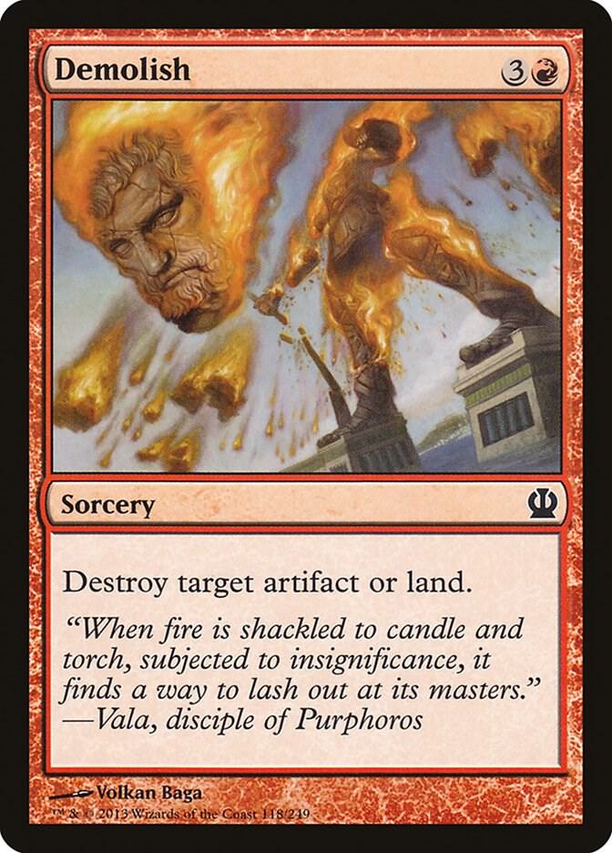 Demolish 118 card from Theros