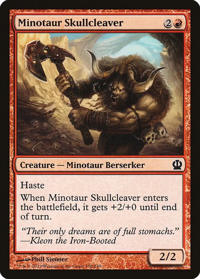 Minotaur Skullcleaver 130 card from Theros