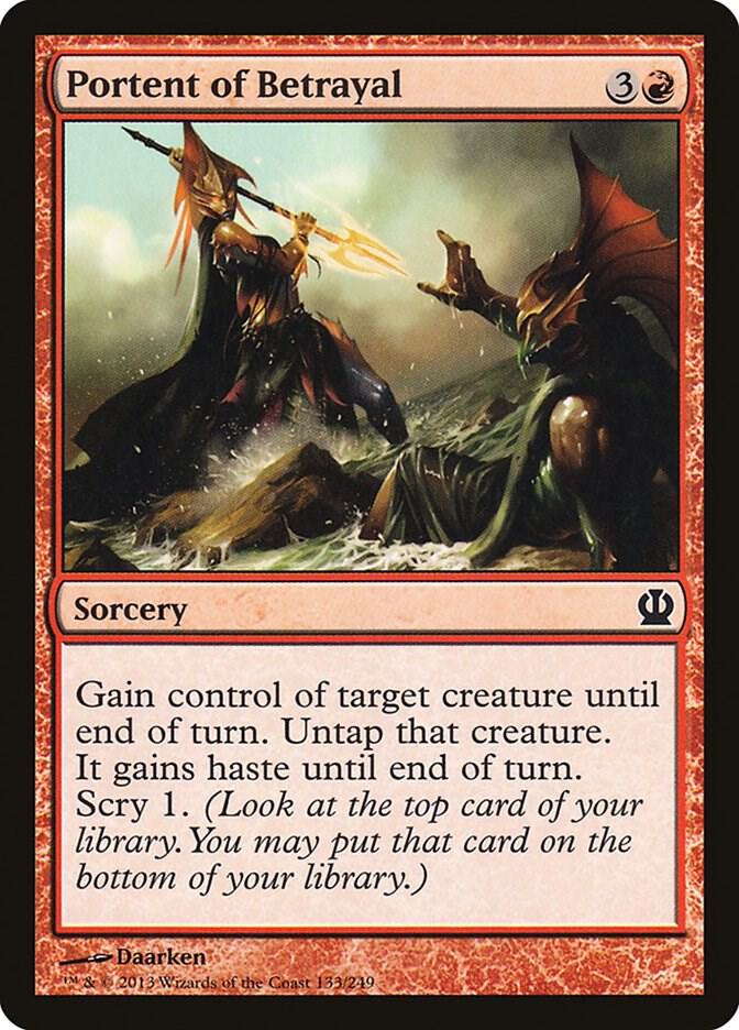Portent of Betrayal 133 card from Theros