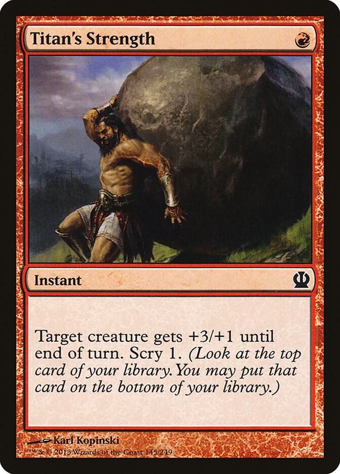 Titan's Strength 145 card from Theros