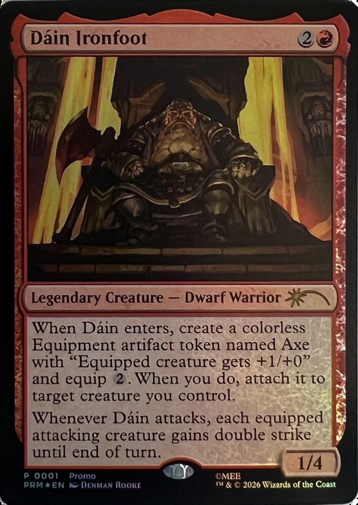 Dain Ironfoot 1 card from Media Promos