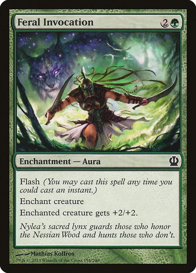 Feral Invocation 158 card from Theros