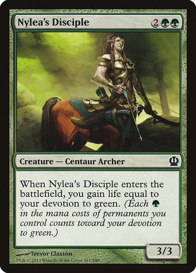 Nylea's Disciple 167 card from Theros